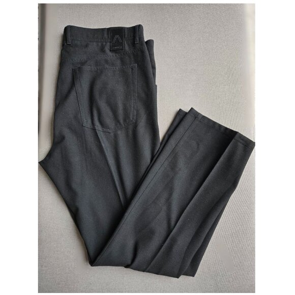 Alberto Pants Men's 40 x 31 ALTERED Ceramica Modern Fit Dress Pants Stone Black - Picture 2 of 8